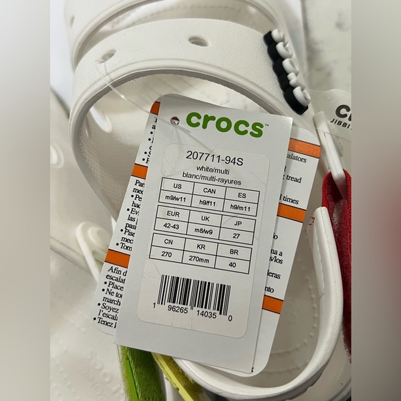 CROCS White Sandals with Adjustable Straps and Ventilation - Picture 13 of 14